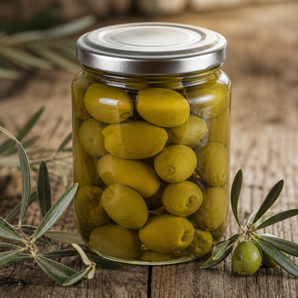 زیتون محلی کنسروی با هسته